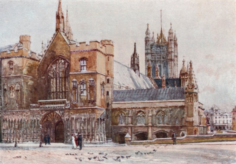 A Westminster Hall és a Victoria Tower alkotó: John Fulleylove