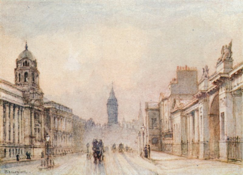 Whitehall 1906-ban alkotó: John Fulleylove