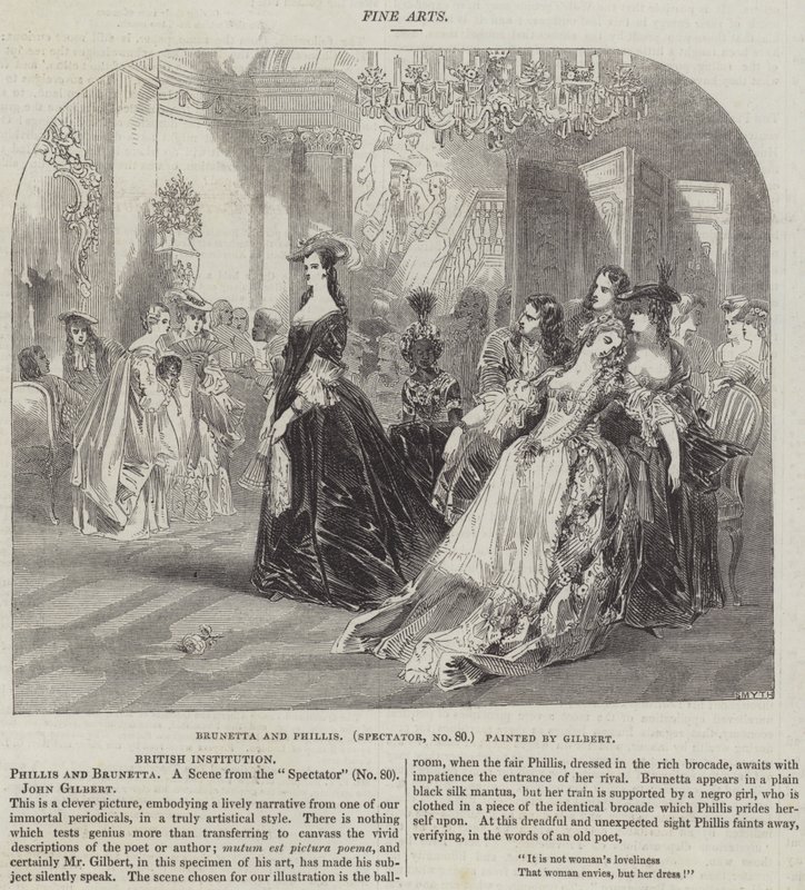 Brunetta és Phillis, Spectator, 80 alkotó: John Gilbert