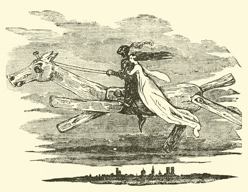 Don Quijote az elvarázsolt lovon alkotó: John Gilbert