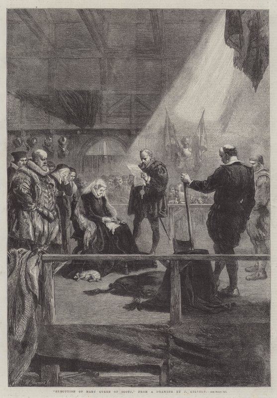 Mária skót királynő kivégzése alkotó: John Gilbert