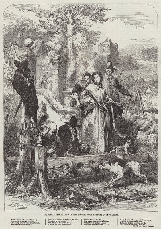 Hudibras és Ralpho a részvényekben alkotó: John Gilbert