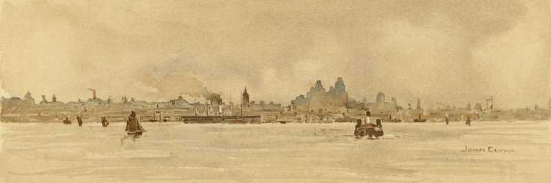 Liverpool (színes litho) alkotó: John Glynn
