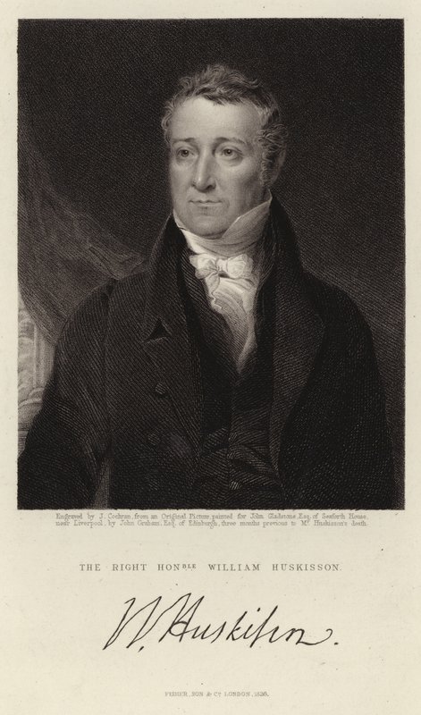 A tiszteletreméltó William Huskisson alkotó: John Graham