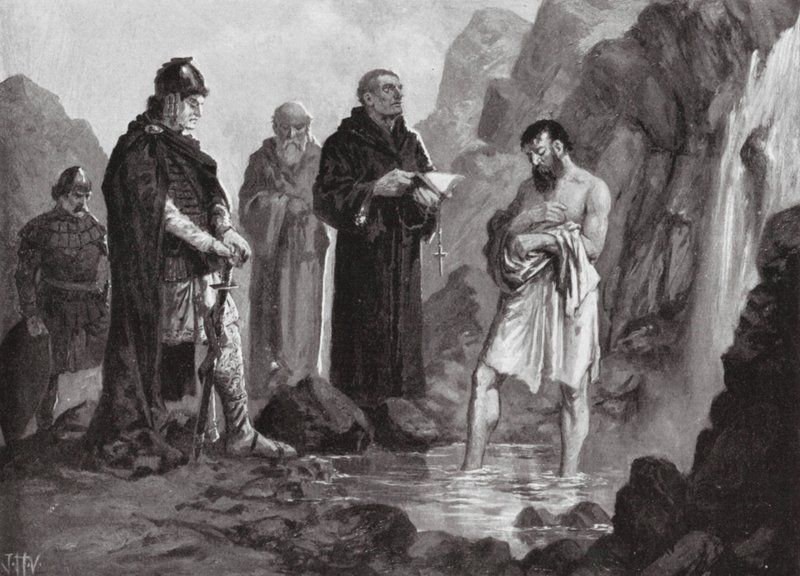 I. Borisz megkeresztelése, 864 (litó) alkotó: John Harris Valda