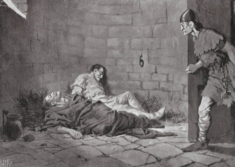 Erik és Valdemar hercegek bebörtönzése és halála alkotó: John Harris Valda