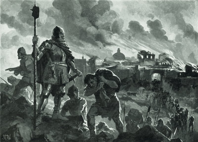 Fekete Iván felgyújtja Zhabliakot, 1484 alkotó: John Harris Valda