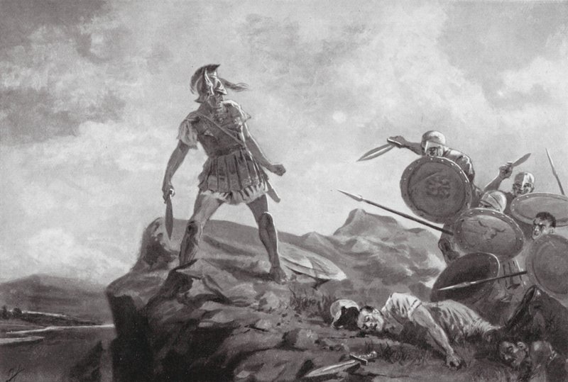 Philomelus halála (litográfia) alkotó: John Harris Valda