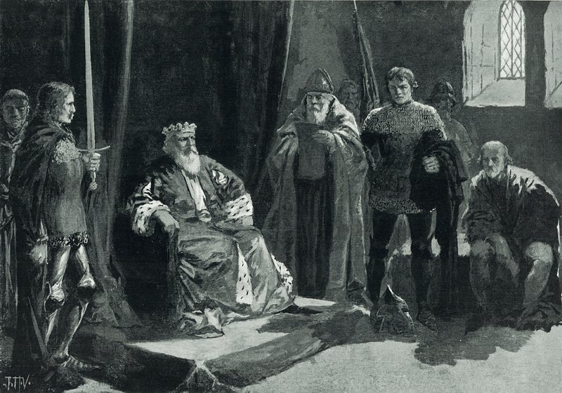 Owen Glendower parlamentje (tagok) alkotó: John Harris Valda