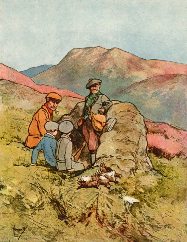 Csajok: nyírfajd kilövés (színes litó) alkotó: John Hassall