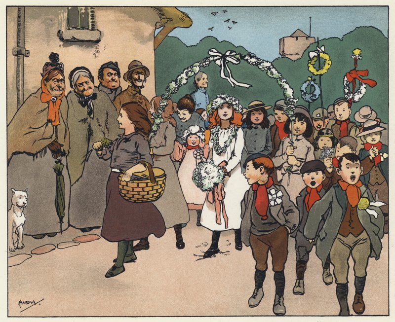 május elseje (színes litó) alkotó: John Hassall