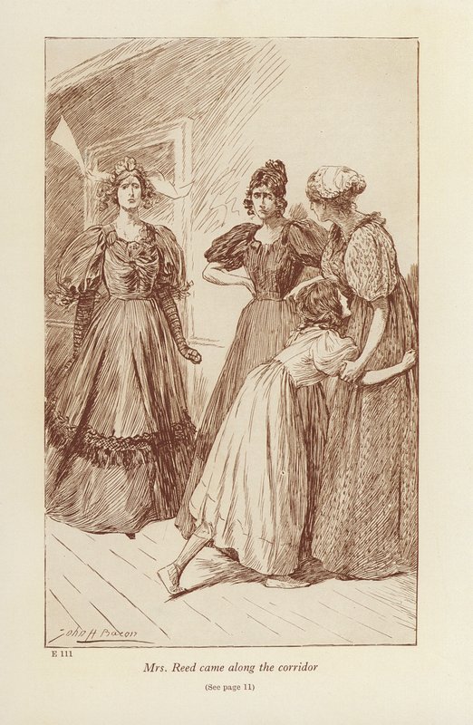 Illusztráció Charlotte Bronte Jane Eyre című művéhez (litográfia) alkotó: John Henry Frederick (after) Bacon