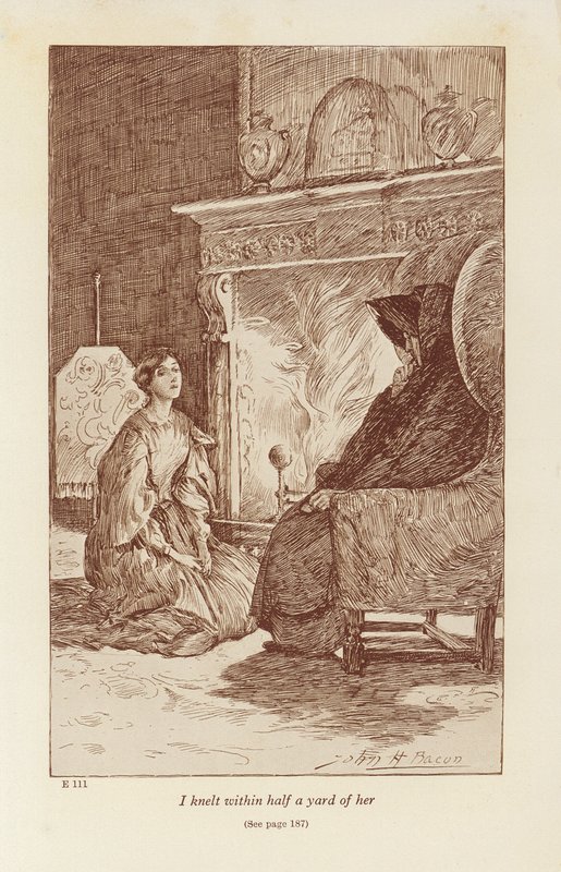 Illusztráció Charlotte Bronte Jane Eyre című művéhez (litográfia) alkotó: John Henry Frederick (after) Bacon