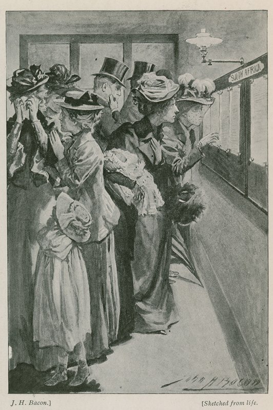 A hadügyminisztérium veszteséglistája alkotó: John Henry Frederick Bacon