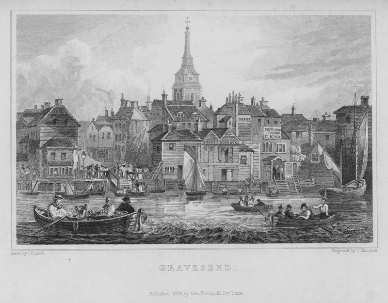Gravesend, Kent (metszet) alkotó: John Henry Henshall