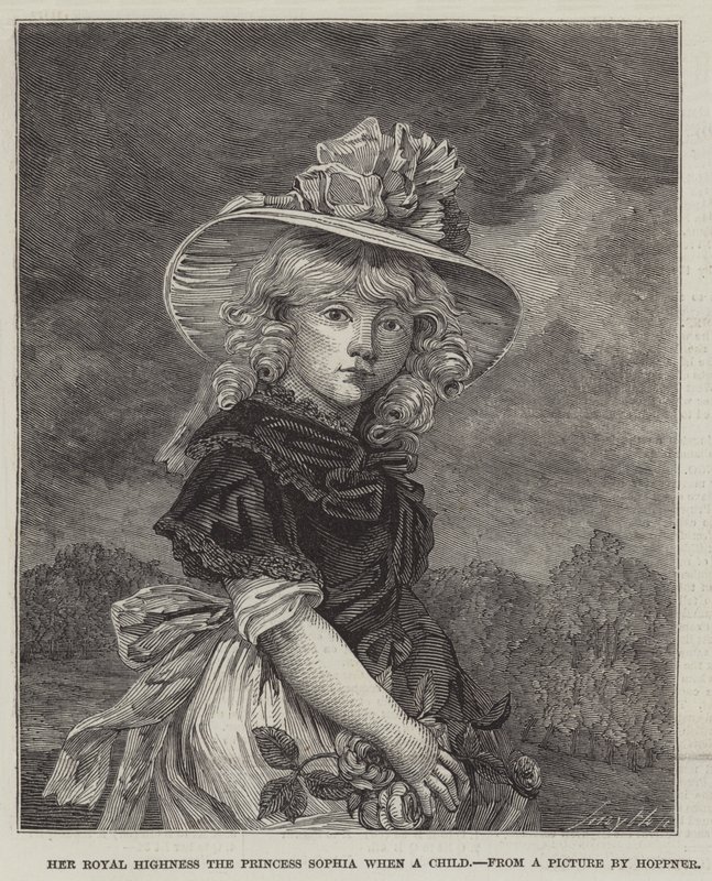 Ő Királyi Fensége, Zsófia hercegnő gyermekkorában alkotó: John Hoppner