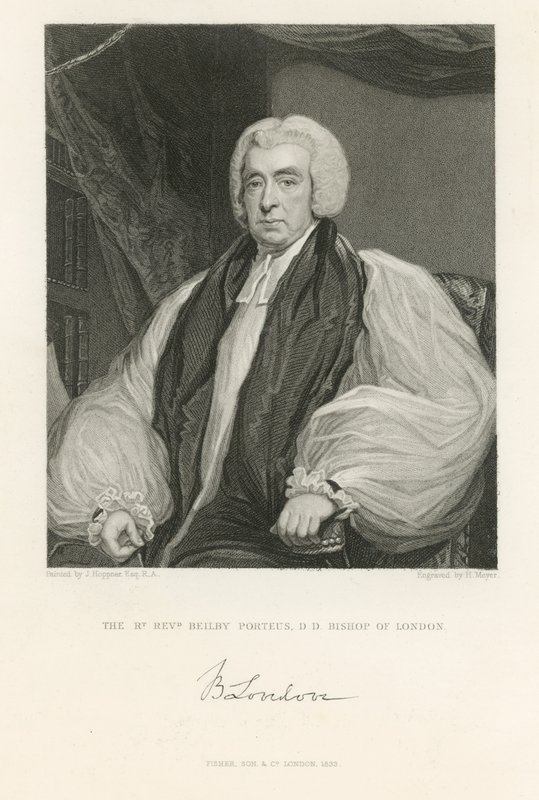 Beilby Porteus portréja alkotó: John Hoppner