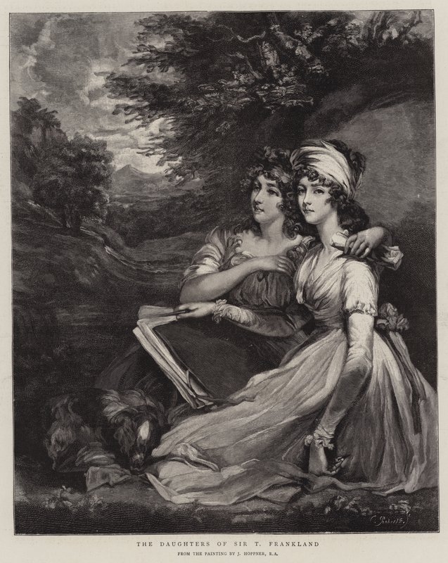 Sir T Frankland lányai alkotó: John Hoppner