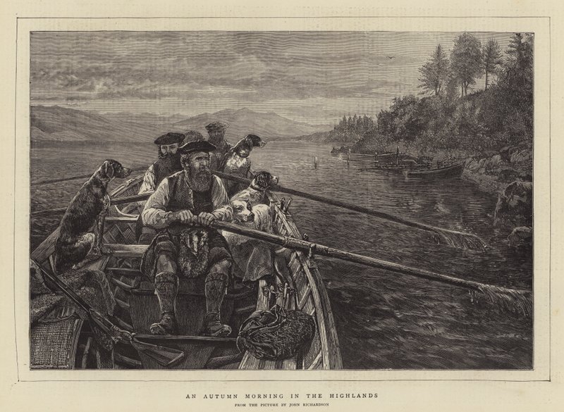 Egy őszi reggel a Felföldön alkotó: John Isaac Richardson