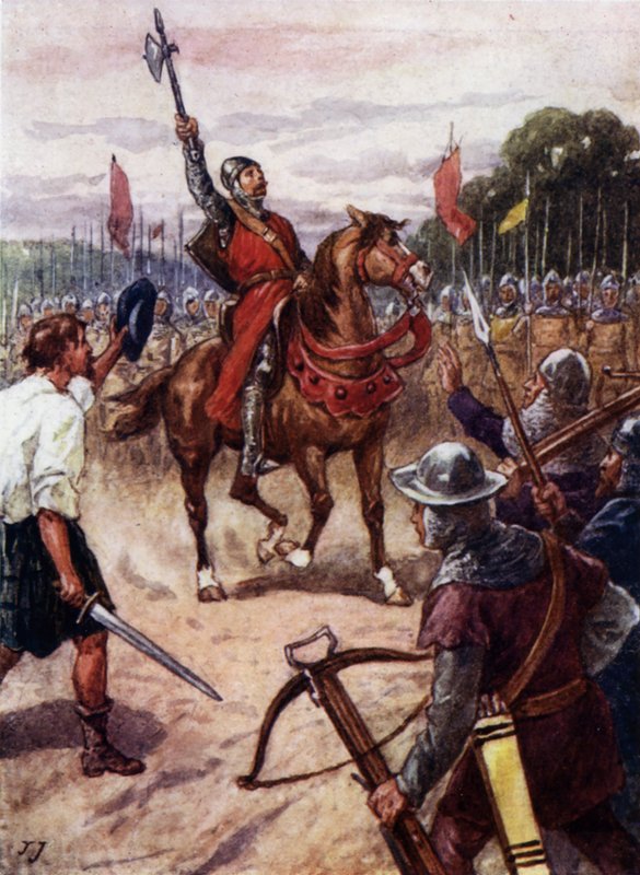 William Wallace a falkirki csatában, Skóciában alkotó: John Jellicoe
