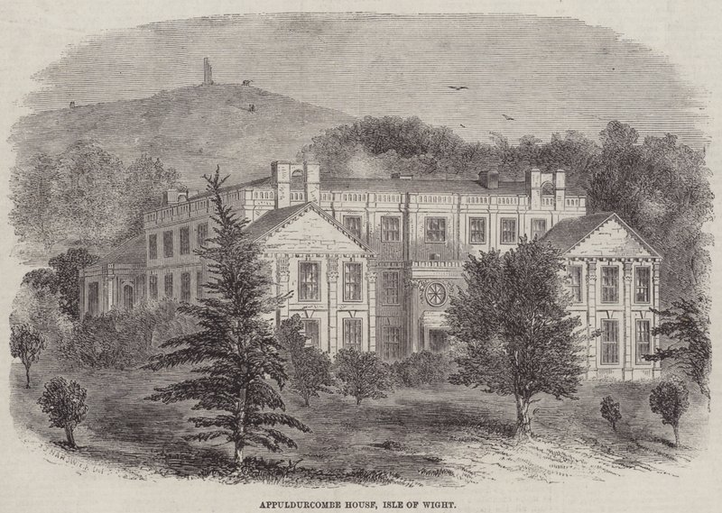 Appuldurcombe ház, Wight-sziget alkotó: John Jessop Hardwick