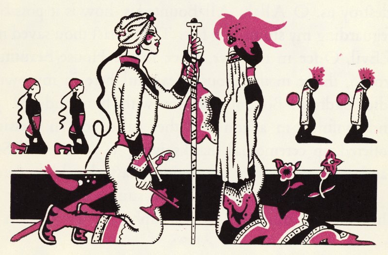 Díszítés az Aladdin és a csodálatos lámpa történetéhez (színes litó) alkotó: John Kettelwell