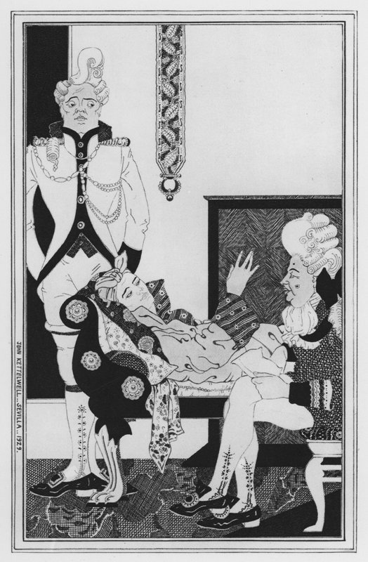 Illusztráció: William Congreve: Szerelem a szerelemért (litho) alkotó: John Kettelwell