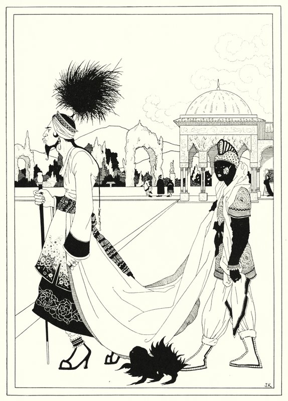 Illusztráció: Aladdin története és a csodálatos lámpa (litho) alkotó: John Kettelwell