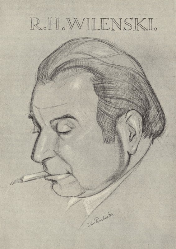R H Wilenski, angol művészetkritikus és író alkotó: John L. Pemberton