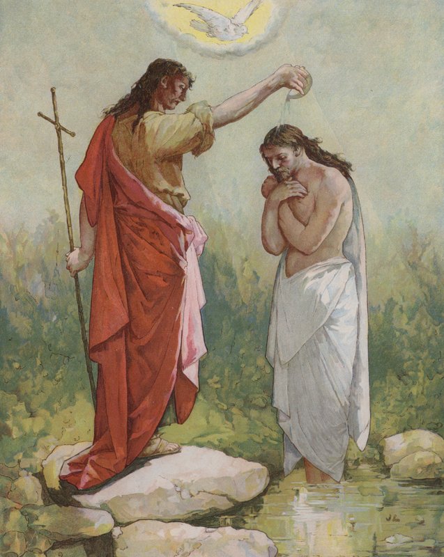 János megkereszteli Jézust alkotó: John Lawson