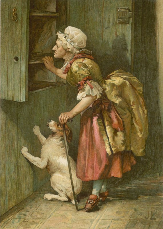 Öreg Hubbard anya (chromolitho) alkotó: John Lawson