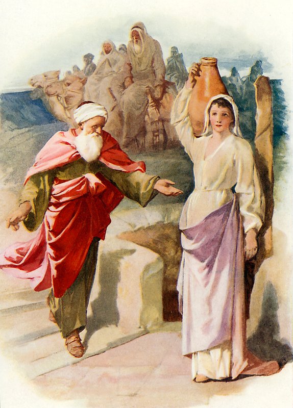 Rebeka és Eliézer a kútnál alkotó: John Lawson