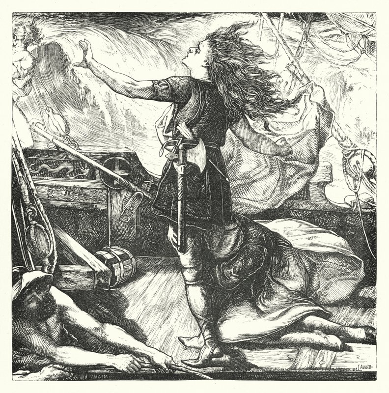 Warwolf király halála (metszet) alkotó: John Lawson