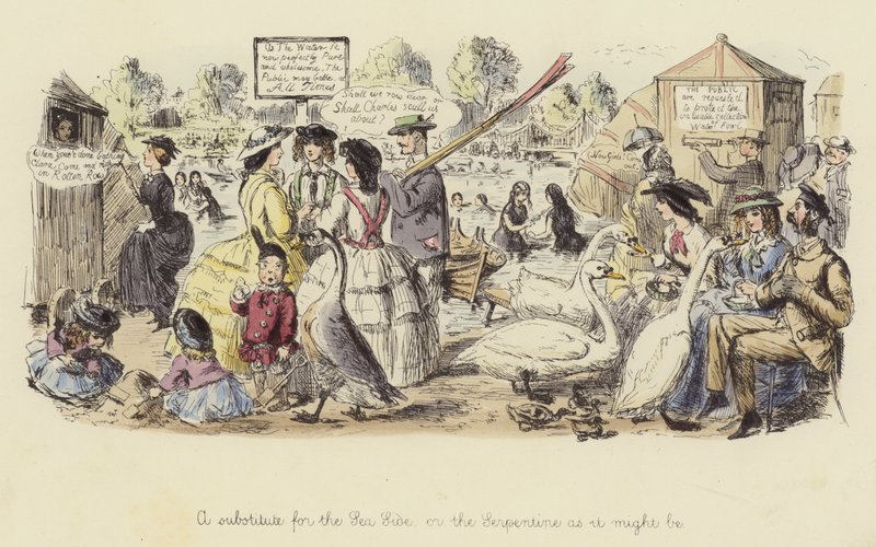 A Sea Side vagy a Serpentine helyettesítője alkotó: John Leech