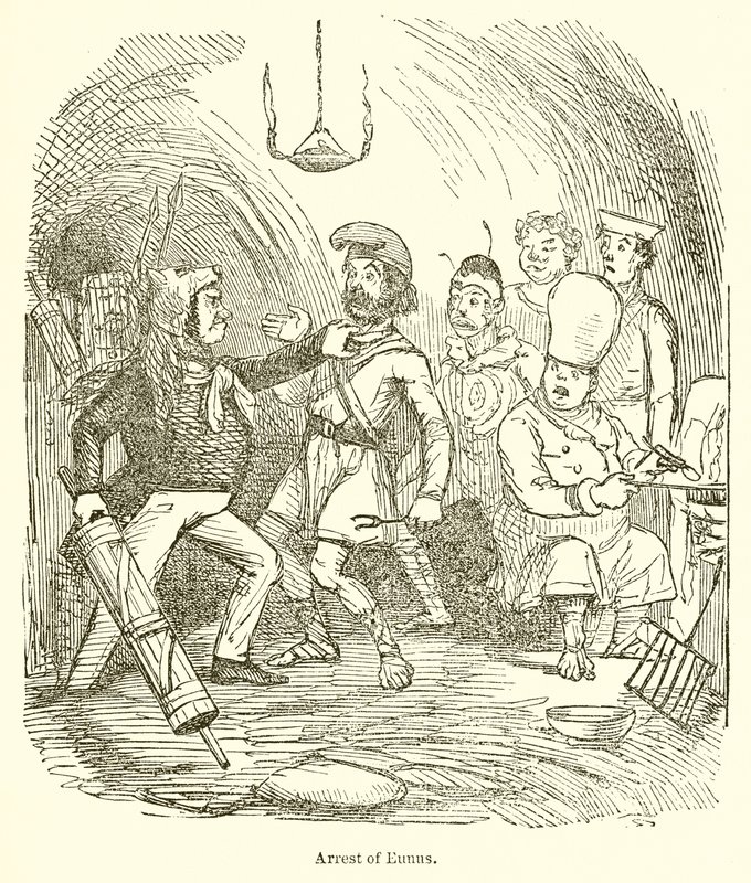 Eunus letartóztatása alkotó: John Leech