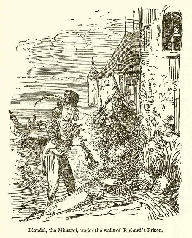 Blondel, the Minstrel, Richard börtönének falai alatt alkotó: John Leech