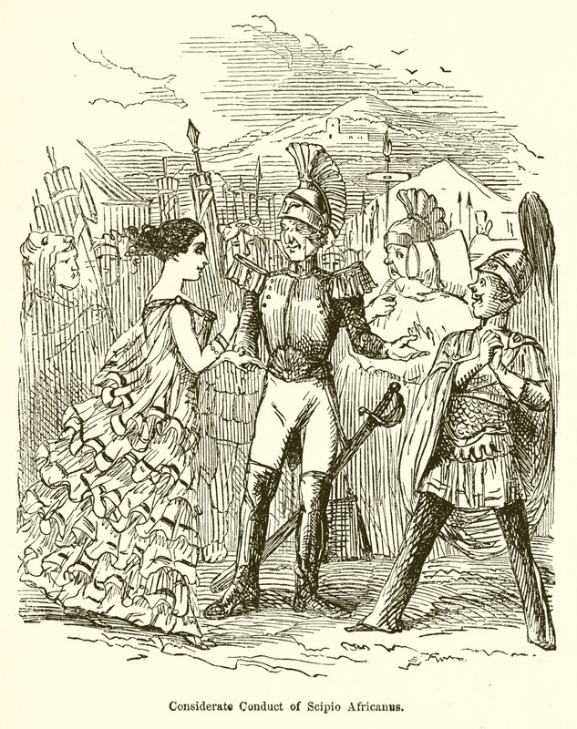 Scipio Africanus megfontolt magatartása alkotó: John Leech