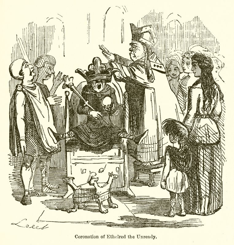Ethelred, a Készenetlen koronázása alkotó: John Leech