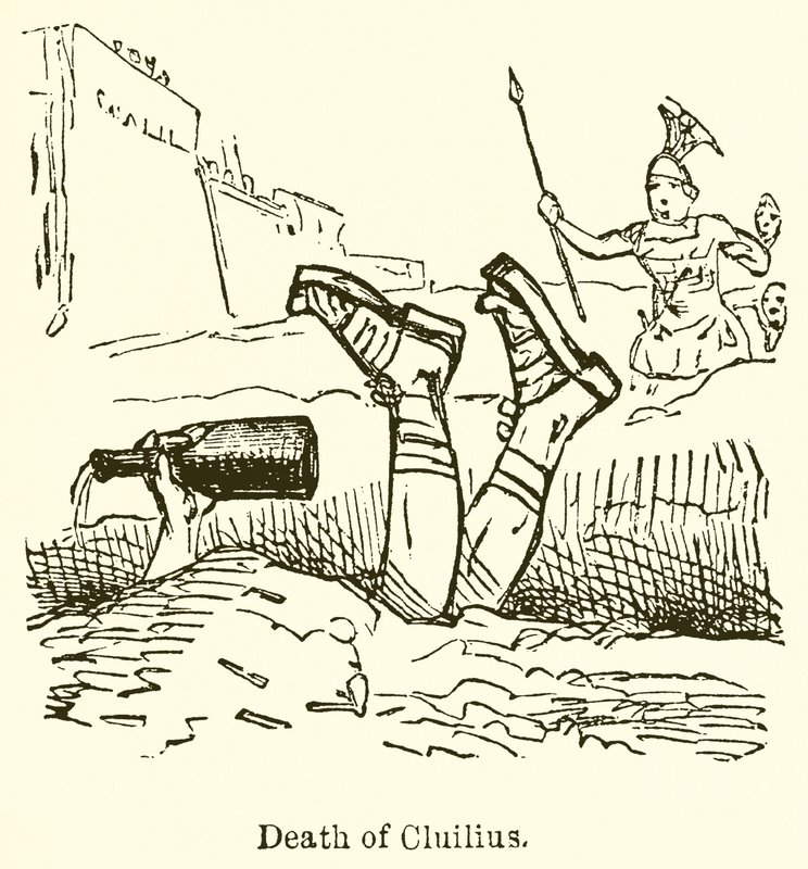 Cluilius halála alkotó: John Leech