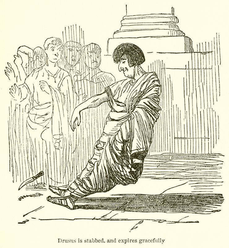 Drusust leszúrják, és kecsesen lejár alkotó: John Leech