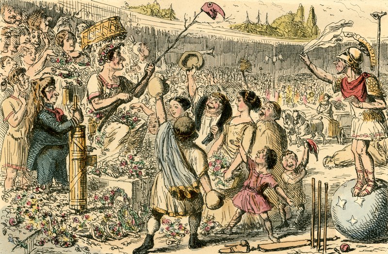 Flaminius visszaállítja a Liberty-t Görögországba az Isthmi Games-en alkotó: John Leech