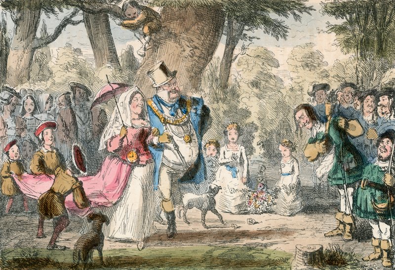VIII. Henrik és királynője „egy Mayingen” alkotó: John Leech