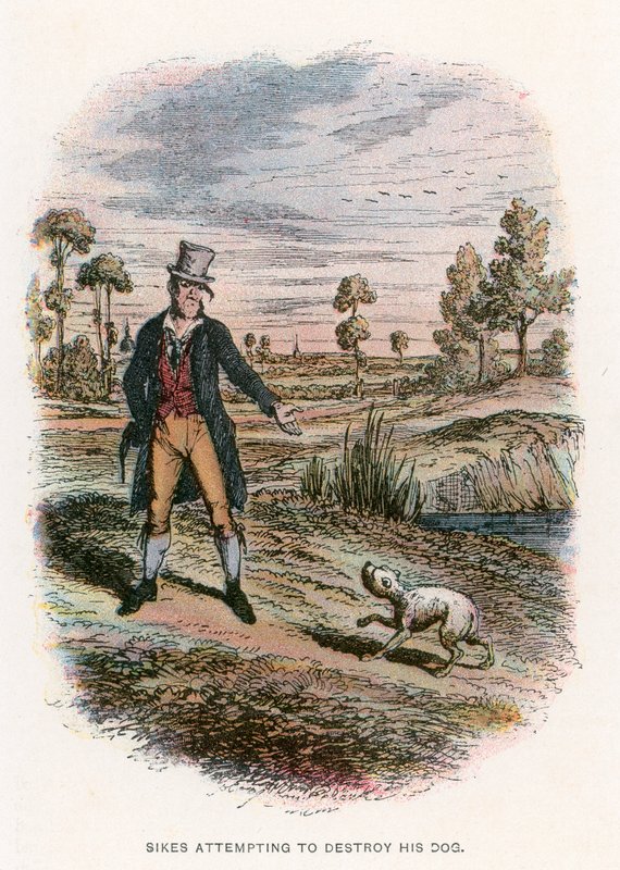 Illusztráció Oliver Twist számára alkotó: John Leech