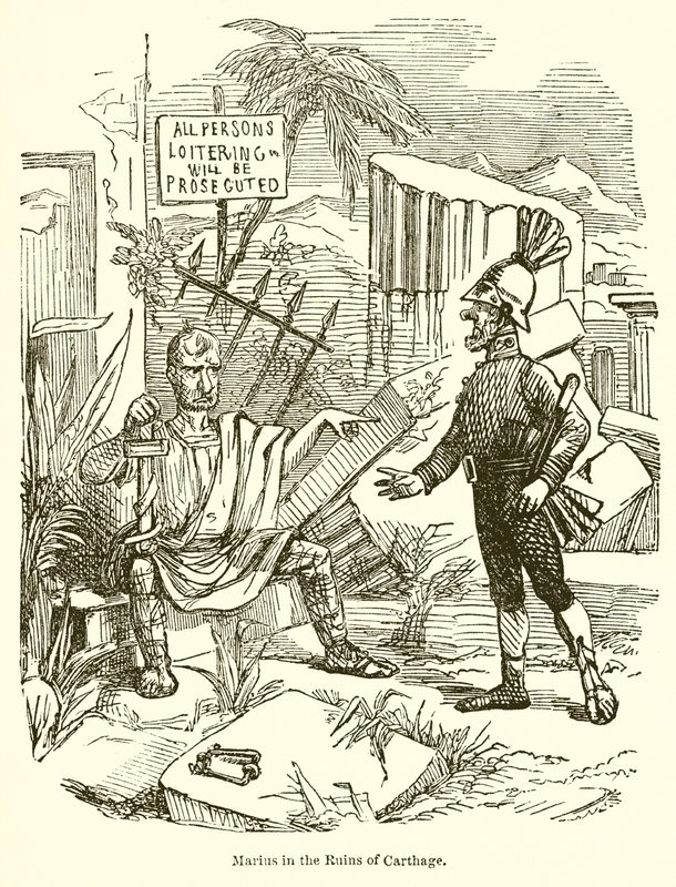 Marius Karthágó romjainál alkotó: John Leech