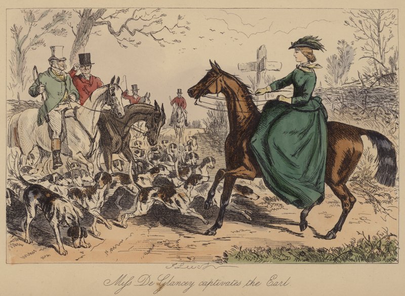Miss De Glancey magával ragadja az Earlt alkotó: John Leech