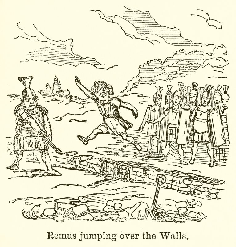 Remus átugrik a falakon alkotó: John Leech