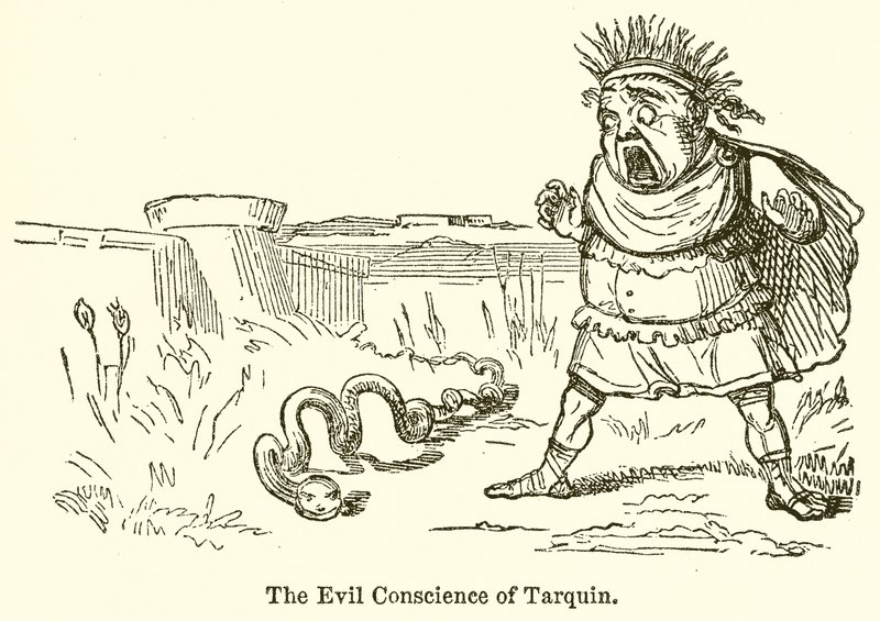 Tarquin gonosz lelkiismerete alkotó: John Leech