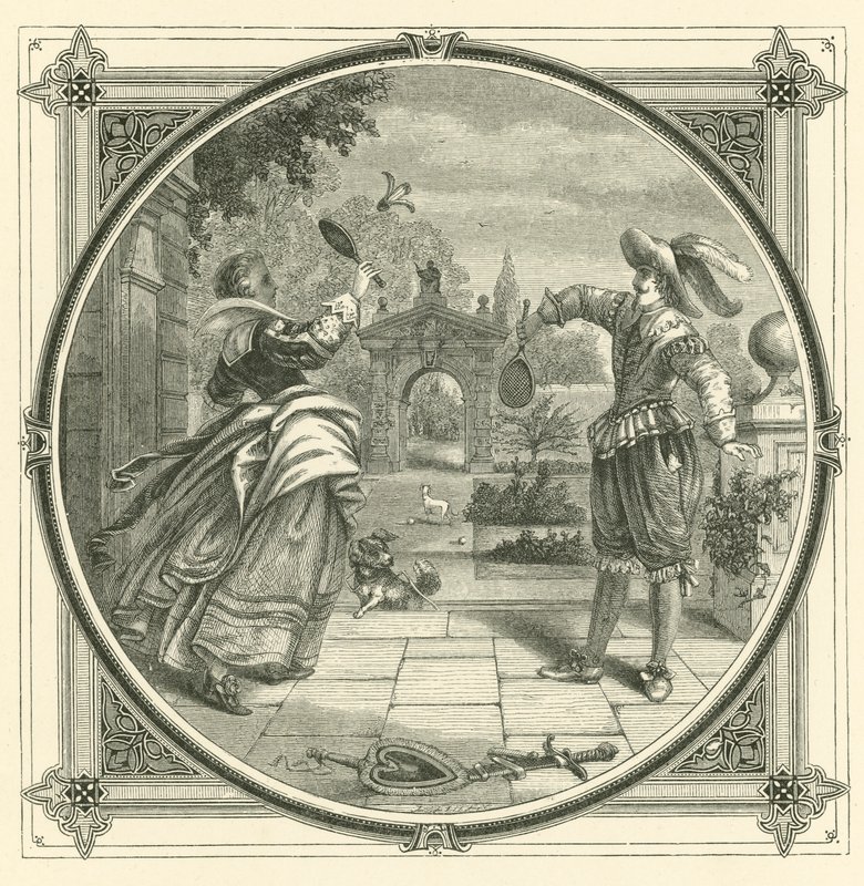A szeretetet, mint egy labdát, vissza kell dobni (metszet) alkotó: John Leighton