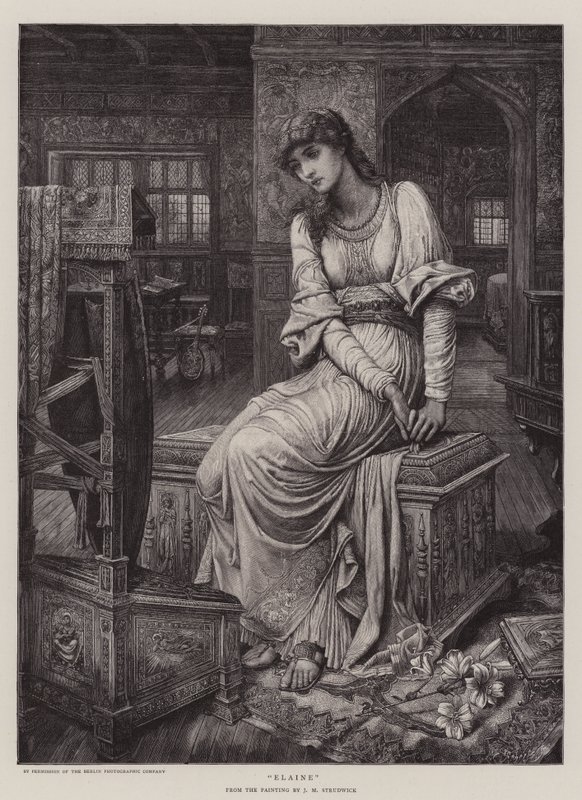Elaine alkotó: John Melhuish Strudwick