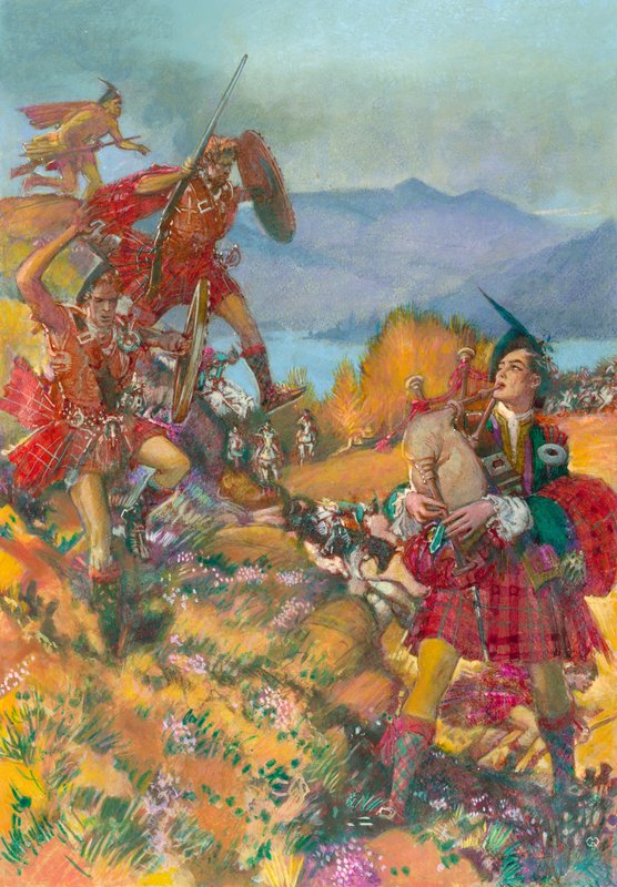 Childe Harold zarándoklata (gouache, papír) alkotó: John Millar Watt